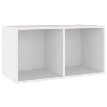 Vinyl Storage Box White 71x34x36 cm | Stylish Organizer