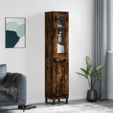 Highboard Smoked Oak - Stylish Storage Solution | HipoMarket