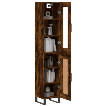 Highboard Smoked Oak - Stylish Storage Solution | HipoMarket