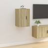 Wall Mounted TV Cabinet Sonoma Oak 40x34.5x60 cm Colour sonoma oak Quantity in Package 1 Height 60 cm Width 40 cm 