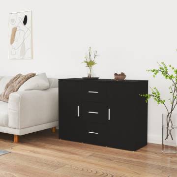 Black Sideboard 91x29.5x65 cm - Elegant & Durable