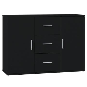 Black Sideboard 91x29.5x65 cm - Elegant & Durable