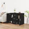 Black Sideboard 91x29.5x65 cm - Elegant & Durable