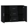 Black Sideboard 91x29.5x65 cm - Elegant & Durable