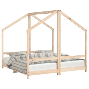 Kids Bed Frame 80x160 cm Solid Wood Pine - HipoMarket