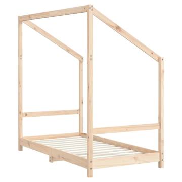 Kids Bed Frame 80x160 cm Solid Wood Pine - HipoMarket