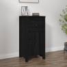 Sideboard Black 40x35x80 cm Solid Wood Pine Colour black Quantity in Package 1 Model bedside cabinet 