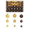 100 Piece Christmas Ball Set 3/4/6 cm Brown/Bronze/Gold Colour brown/bronze/gold Quantity in Package 100 