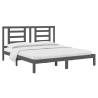 Grey Solid Wood Bed Frame 180x200 cm | Super King Size