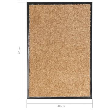 Washable Cream Doormat 40x60 cm | Indoor & Outdoor Use