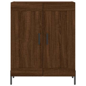 Stylish Highboard Brown Oak - 69.5x34x180 cm | Hipomarket UK