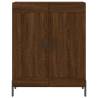 Stylish Highboard Brown Oak - 69.5x34x180 cm | Hipomarket UK