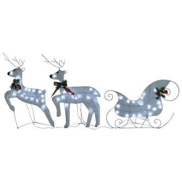 Reindeer & Sleigh Christmas Decoration - 140 LEDs Outdoor