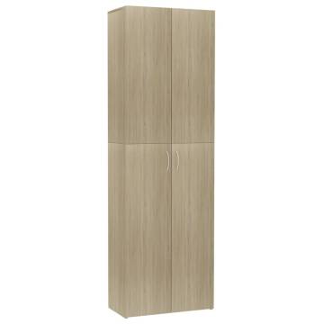 Elegant Office Cabinet Sonoma Oak – Stylish Storage Solution