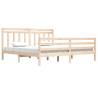 Solid Wood Bed Frame 200x200 cm - Timeless Design | HipoMarket