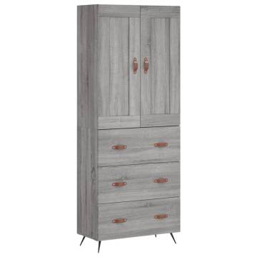 Highboard Grey Sonoma - Stylish Storage Solution | HipoMarket