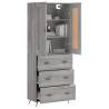 Highboard Grey Sonoma - Stylish Storage Solution | HipoMarket