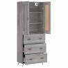 Highboard Grey Sonoma - Stylish Storage Solution | HipoMarket