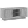 Stylish Grey Sonoma TV Cabinet - Engineered Wood | Hipo Market