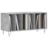 Stylish Record Cabinet - Concrete Grey 100x38x48 cm