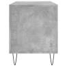 Stylish Record Cabinet - Concrete Grey 100x38x48 cm