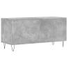 Stylish Record Cabinet - Concrete Grey 100x38x48 cm