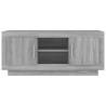 Stylish Grey Sonoma TV Cabinet - Engineered Wood | Hipo Market