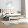 Bed Frame Solid Wood Pine 140x200 cm Colour natural Size 140 x 200 cm 