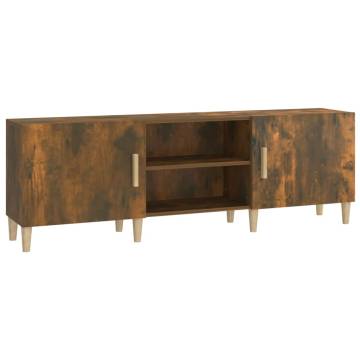 TV Cabinet Smoked Oak 150x30x50 cm - Stylish Storage Solution