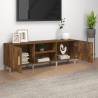 TV Cabinet Smoked Oak 150x30x50 cm - Stylish Storage Solution