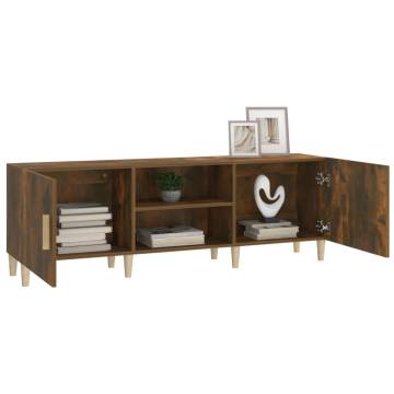 TV Cabinet Smoked Oak 150x30x50 cm - Stylish Storage Solution