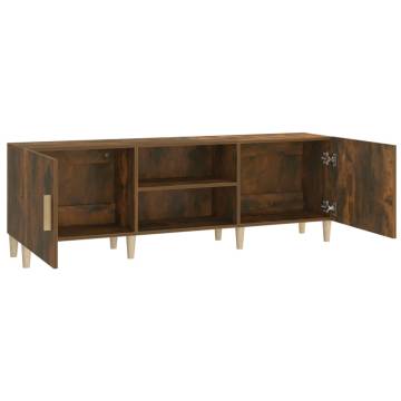 TV Cabinet Smoked Oak 150x30x50 cm - Stylish Storage Solution