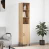 Highboard Sonoma Oak 34.5x34x180 cm Engineered Wood Colour sonoma oak Quantity in Package 1 Model 1 door 