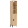 Stylish Highboard Sonoma Oak - 34.5x34x180 cm Storage