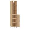 Stylish Highboard Sonoma Oak - 34.5x34x180 cm Storage