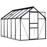 Greenhouse with Base Frame Anthracite Aluminium 5.89 m² Size 190 x 310 x 202 cm Quantity in Package 1 