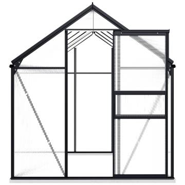 Spacious Anthracite Aluminium Greenhouse - 5.89 m²