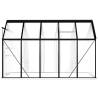 Spacious Anthracite Aluminium Greenhouse - 5.89 m²