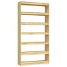 Solid Pinewood Book Cabinet & Room Divider - 100x30x200 cm