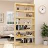 Solid Pinewood Book Cabinet & Room Divider - 100x30x200 cm