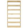 Solid Pinewood Book Cabinet & Room Divider - 100x30x200 cm