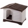 Ferplast Doghouse Villa 90 - Grey Outdoor Kennel for Dogs