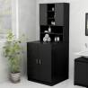 Washing Machine Cabinet Black - Stylish Storage Solution