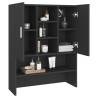 Washing Machine Cabinet Black - Stylish Storage Solution