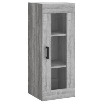 Stylish Highboard Grey Sonoma - 34.5x34x180 cm | Hipomarket