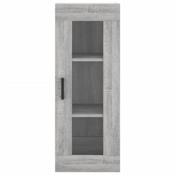 Stylish Highboard Grey Sonoma - 34.5x34x180 cm | Hipomarket