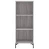 Stylish Highboard Grey Sonoma - 34.5x34x180 cm | Hipomarket