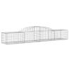 Arched Gabion Baskets 7 pcs 300x50x40/60 cm Galvanised Iron