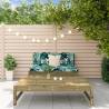 2 Piece Garden Lounge Set Impregnated Wood Pine Colour natural impregnated Quantity in Package 1 Model middle + footrest 