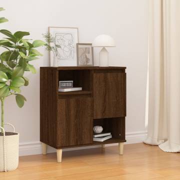 Stylish Brown Oak Sideboard - 60x35x70 cm | Hipomarket